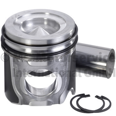 41806600, Piston with rings and pin, KOLBENSCHMIDT, Iveco Stralis Trakker F2CFE611A* F2CFE611B* F2CFE611C* F2CFE611D* Euro6, 8097809, 500055469, 500086184