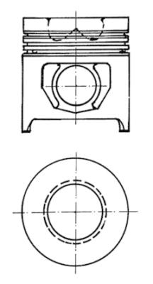 90158700, Kolben mit Ringen und Bolzen, KOLBENSCHMIDT, 0083500, 104015, 1902421, 1902537, 83500