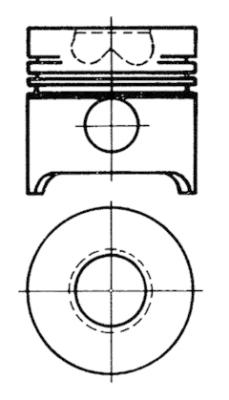90654600, Piston with rings and pin, KOLBENSCHMIDT, 1901395, 0079400, 103004, 79400