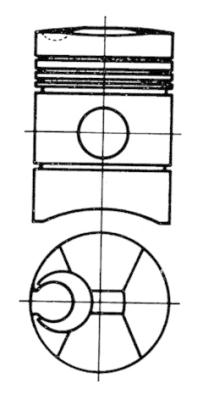 91254600, Píst včetně kroužků a čepu, Píst komp.WD 413, KOLBENSCHMIDT, 213A030703, 3216500, 110107, 11026C100111000, 11026C1001-11000