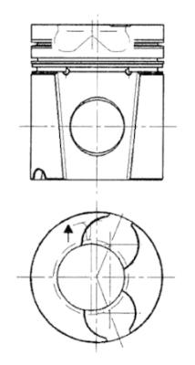 92128600, Kolben mit Ringen und Bolzen, KOLBENSCHMIDT, 0682902, 124934, 1384608, 003614001000, 2130100, 118017, 118017+B3RI, 682902