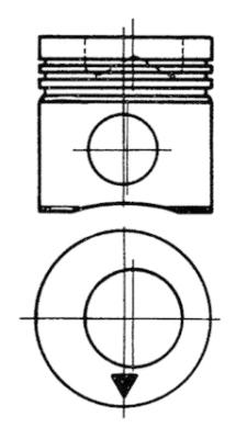 92982600, Píst včetně kroužků a čepu, Píst komp.DT 239/358/kom.56,00mm, KOLBENSCHMIDT, 0895600, 175-9929, 098030, 098030B1F1RI2, 09830300109842, 09830-3001-09842, 1759929, 895600, 9830300109842