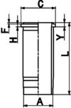 89367110, Cylinder Liner, KOLBENSCHMIDT, 1114035, 235828, 295053, 348889, 363301, 551459, 79245643, 050110110000, 061WN09, 14-450850-00, 20040711002, OP9061, SJ351095V1, 050119110000, 15-458190-00, 20040711010, 20040711012, 20040711099, 1302095, 14450850, W4550