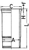 88034110, Cylinder Liner, KOLBENSCHMIDT, 1116.2, 1349WL, 20042242000, 209WN04, 62836580, T4-5900, 20042242010, OP5680, 11162, 130008, T45900, W2212