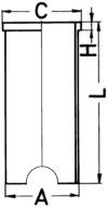 88530190, Cylinder Liner, KOLBENSCHMIDT, 1810110110, 6360110010, 6360110110, A1810110110, A6360110010, A6360110110, 001WV06, T4-2641, T42641, W1226
