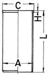 89823190, Zylinderlaufbuchse, KOLBENSCHMIDT, 11461-78301, CLTO409602S, 1146178301