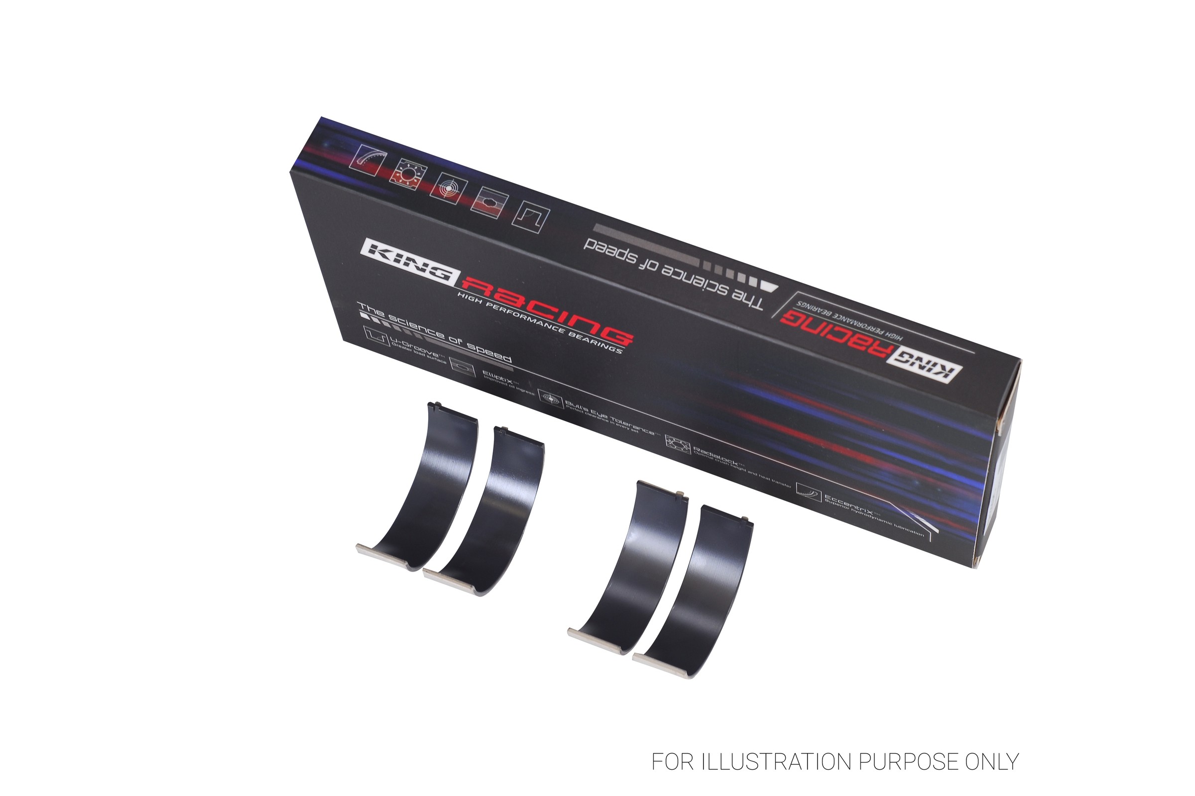 Connecting Rod Bearing - CR 222GPC KING - 4B1584H, 6B1584H, CR222GPC ...