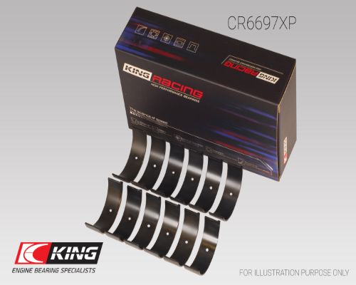 CR6697XP, Connecting Rod Bearing, KING, Nissan Skyline GT-R R32 R33 R34 Laurel RB25 RB25DE RB25DET RB25DETT 2,5i, 6B2960H, CR6697XP