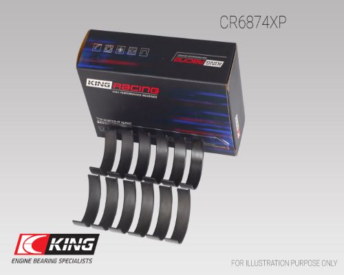 CR6874XP, Connecting Rod Bearing, KING, Subaru Legacy Outback Tribeca EZ30 2003+, 12108-AA850, 12108AA850, CR6874XP