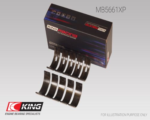 MB5661XP, Crankshaft Bearing Set, KING, 77537600