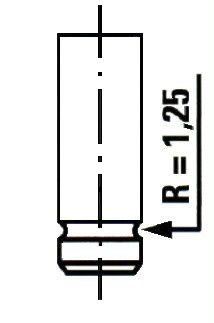 VI0082, Sací ventil, Ventil sací IN (1) 1,9D, ET ENGINETEAM, Citroen Fiat Peugeot 1,9D/TD 1982-2003, 0948.46, 93501279, 039VE30385000, 538359, R3987/S