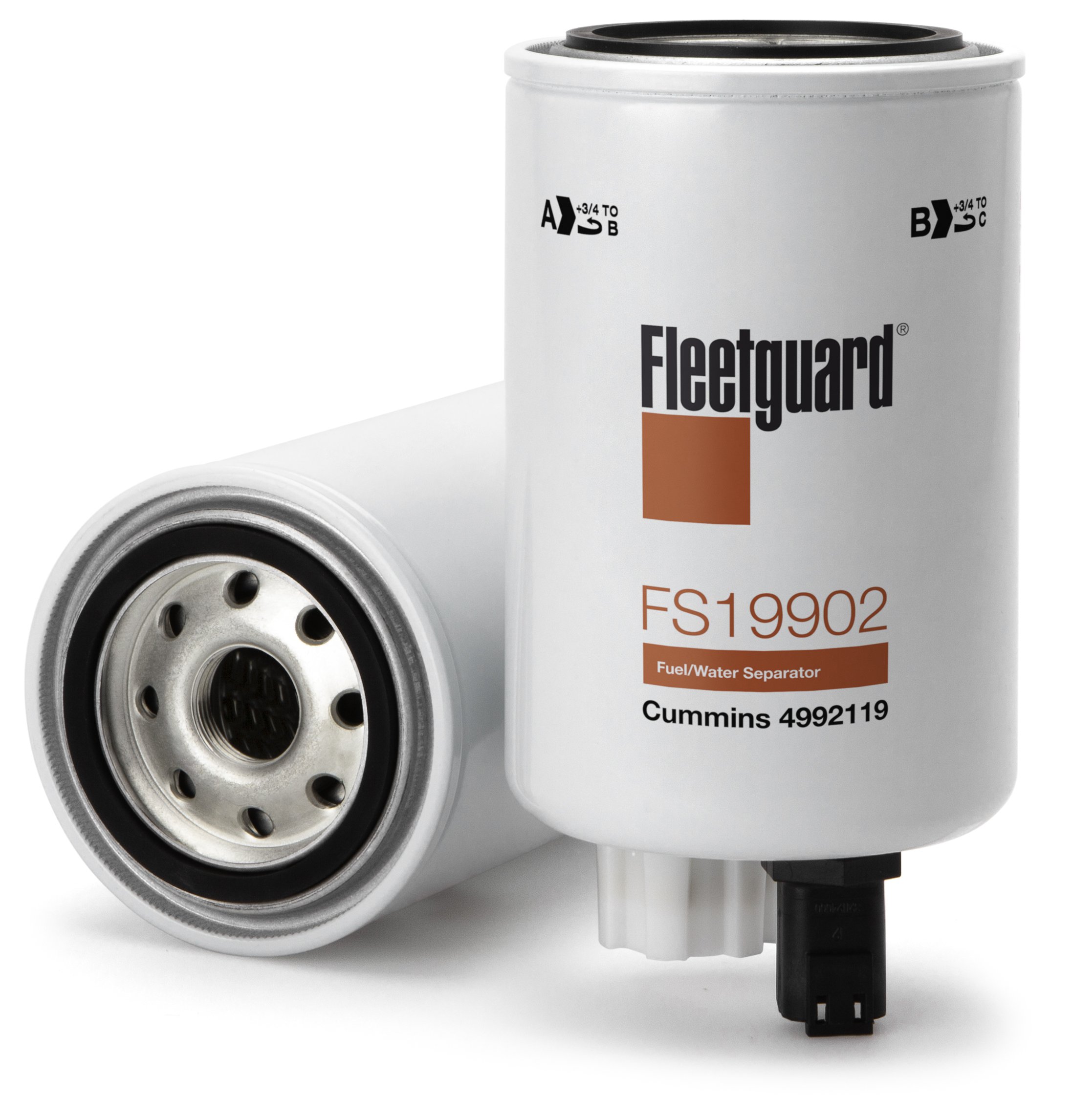 Fuel Filter - FS19902 FLEETGUARD - 4992119, 1691821, 600243 | K ...