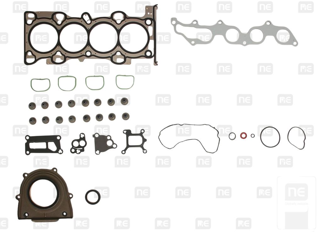 206021000000, Gasket Kit, cylinder head, NE, 1S7G-6051-AH, 30777325, 8LG1-10-271, 1S7G-6051-AJ, 31370553, 8LB0-10-271, 1S7Z-6051-AA, 1229872, 1124372, 1129043, 01-35435-01, 430134P, 50235400, S36737-00