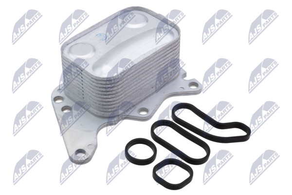 CCL-CT-012, Oil Cooler, engine oil, NTY, CITROEN/PEUGEOT ENG. 1.6 16V/THP: C4 I, C4 GRAND PICASSO I/II, C4 PICASSO I/II, C5 III DS3/DS4/DS5 10-, 207 06-, 208 12-, 308 I/II, 508 I/II, 5008 I/II, MINI ENG. 1.6: R56/R58/R57/R59/R61, CLUBMAN R55, COUNTRYMAN R60,, 1103P7, 11427552687, 1103T5, V864374580, V864374980, 066007N, 31763, 6013729, 7024021, 90991, M4210351, 06013729, 07024021, 91167