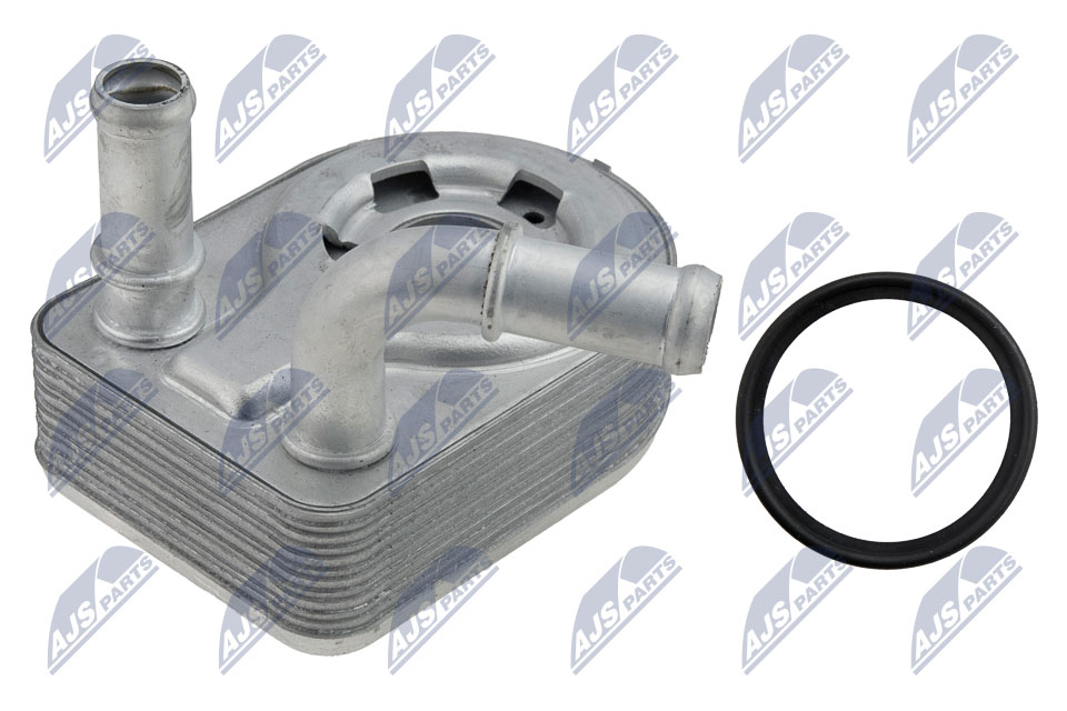 CCL-FR-009, Oil Cooler, engine oil, NTY, FORD C-MAX II 1.5ECOBOOST 110/134KW 15-, FOCUS III 1.5ECOBOOST 110/134KW 14-, GALAXY 1.5ECOBOOST 118KW 15-18, KUGA II 1.5ECOBOOST 88/110/134KW 14-,  MONDEO V 1.5ECOBOOST 118/121KW 14-, S-MAX 1.5ECOBOOST 118/121KW 15-,, 1801936, DS7G6B856AA, 096023N, 18013709, 24268, 31311, 353335, 7054012, 90970, FD3701, M412066A, 07054012