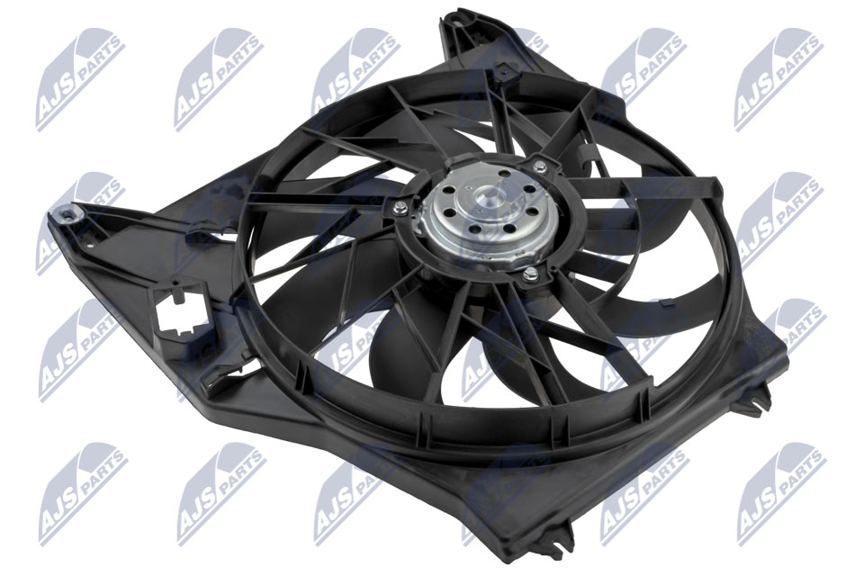 CCW-RE-000, Fan, engine cooling, NTY, RENAULT KANGOO 1.5DCI, 1.9DCI, 1.9DTI 01-, 7701043963, 7701043964, 7701043966, 7701043983, 188037N, 323012, 4310747, 47456, 85514, V46011340