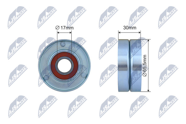 RNK-ME-049, Tensioner Pulley, V-ribbed belt, NTY, MERCEDES C, E, S-CLASS (W204, 212, 222) SPRINTER 3.0 06-, A6422001970, 10945365, 45365, 534050610, 57530, T39294