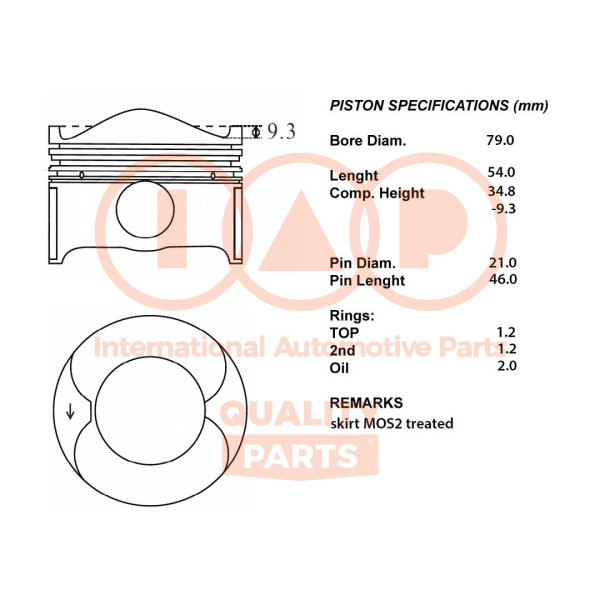 100-04040, Piston with rings and pin, IAP QUALITY PARTS, Ford C-Max Focus Grand C-Max Kuga Mondeo S-Max 1,5EcoBoost BNMA/M8DA/M8DB/M8DD/M8DE/M8MA/M8MB/M9DA/M9DB/M9DG/M9DH/M9MA/M9MC/UNCA/UNCB/UNCC/UNCD/UNCE/UNCF/UNCG/UNCH/UNCI/UNCJ/UNCK/UNCM/UNCN 2014+, 87-452800-10, 013PI00157000, DS7G6105FA