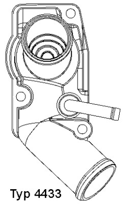 Thermostat, coolant - 4433.92D BorgWarner (Wahler) - 1338017, 24447862 ...