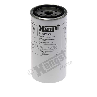 H7120WK30, Fuel Filter, HENGST FILTER, 0112142040, 129-0372, 1355891, 45056112, 8976051181, RE502203, YZ8980219360, 4308929, 8980818620, 2914811100, BF1281, FS19754, P551859, R120P, ST6059, WK11002x, BF1281-O, P555060, R50407, 1290372, H7120WK30
