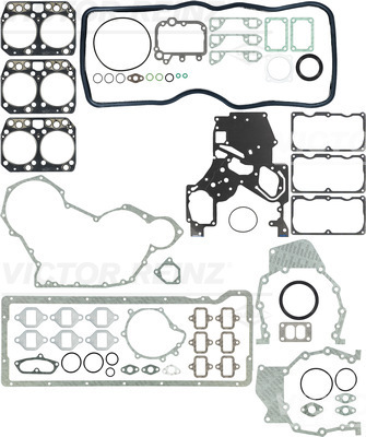 01-27660-07, Full Gasket Kit, engine, VICTOR REINZ, 51.00900.6627, 804.422, S38368-00, 51009006627