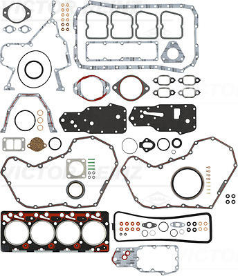 01-41450-01, Full Gasket Kit, engine, VICTOR REINZ, S32821, S32821-00, 2804896, 3804896, 3911535