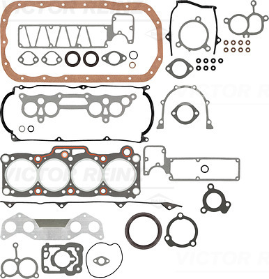 Full Gasket Kit, engine - 01-52280-01 VICTOR REINZ - FE01-99-100, 8AU-10-271C, 20-26717-00/0