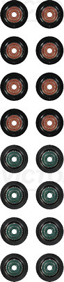 Seal Set, valve stem - 12-35546-01 VICTOR REINZ - 0XW109675(8X), 1S7G6A517BH(8X), 1S7Z6507B(8X)