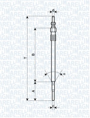 Magneti Marelli 062900090304 Candelette Motor Candeletta (per Unità) MAGNETI MARELLI 062900090304 Magneti Marelli 062900090304 Candelette Parts - 3