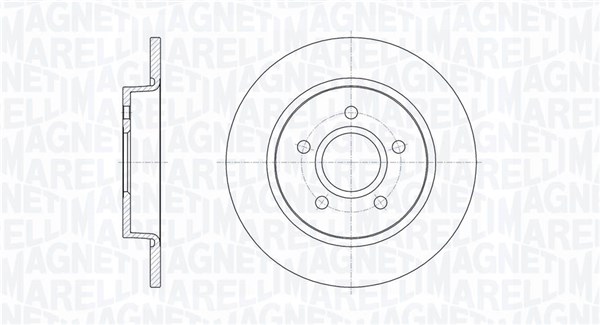 Brake Disc - 361302040103 MAGNETI MARELLI - 1704765, 1759531, BRRF28 ...