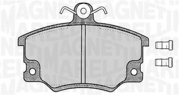 Brake Pad Set, disc brake - 363916060105 MAGNETI MARELLI ...