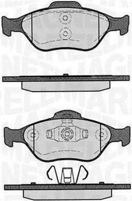 Brake Pad Set, disc brake - 363916060252 MAGNETI MARELLI - 04465-0D210 ...
