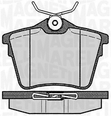 Brake Pad Set, disc brake - 363916060616 MAGNETI MARELLI - 1617264780 ...