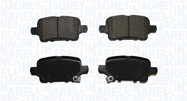 Brake Pad Set, disc brake - 363916061266 MAGNETI MARELLI - 13517515 ...