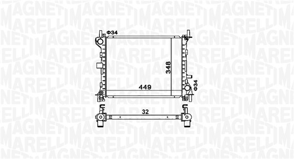 RADIATORE CONDENSATORE MAGNETI MARELLI AUDI SEAT SKODA VW BC 735