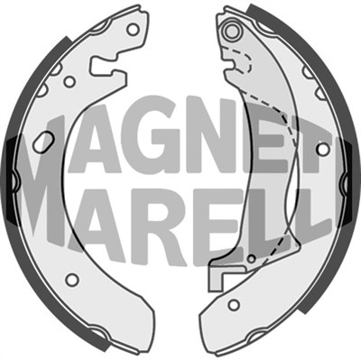 360219198319, Brake Shoe, MAGNETI MARELLI, SFS000060, SFS000061, SFS000061K, SFS100140, 03.0137-0440.2, 092306, 0986487642, 2761, 362463B, 362463J, 404700, 9055, 91055600, 919634, BS1053, FSB556, GS8633, LS1870, M764, MFR440, SH2506, SHU593