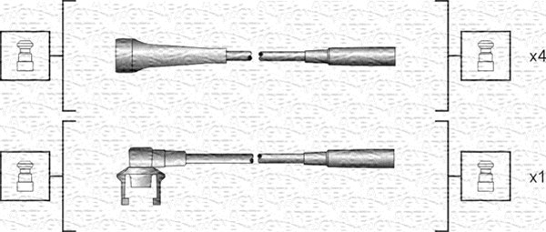 941318111145, Ignition Cable Kit, MAGNETI MARELLI, 7700855768, RB28, T541B, ZEF799