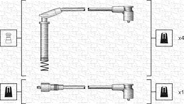 941318111154, Ignition Cable Kit, MAGNETI MARELLI, 1612533, 49237, ODS227, T962B, ZEF1118, ZEF726