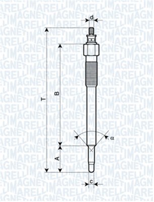 062900075304, Glow Plug, MAGNETI MARELLI, 05954839, 1214028, 7701052949, 97127646, 1214036, 7701057806, 97357290, 5954839, 95508492, 0100226525, 345163, 92070, CH409, DG-646, LP114, 0.100.226.525, CZ24, GN106