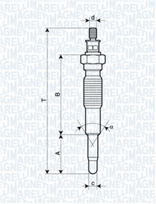 062900077304, Glühkerze, MAGNETI MARELLI, 1353-18140, 4025139, 1353-18140A, 5023133, S201-18140, S501-18140, S501-18140A, 0100226382, 1229, DG-114, 0100226481, 0.100.226.382, 0.100.226.481, GN023, GV705