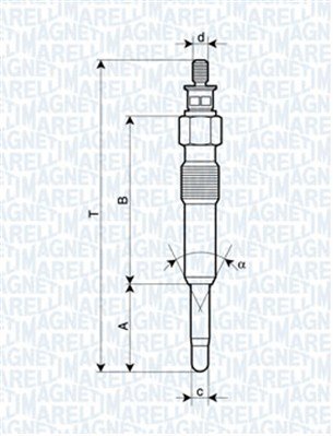 062503901304, Žhavicí svíčka, Svíčka žhavící, MAGNETI MARELLI, 30862690, 59624L, 7700100586, NCC100050, 7700858208, NNC100050L, 7700860796, 8671004893, 0.100.226.238, 01S499, 0250202025, 345105, CH172, DG-101, DP22, LP066, 999MJ, D-Power22, GN999, Y740U