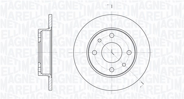 361302040169, Bremsscheibe, MAGNETI MARELLI, 0000007566931, 0000051876438, 0000060805117, 1541802, 1541804, 46403960, 0000007645054, 0000060811879, 60576335, 0000051859078, 0000071772238, 1715410, 51876438, 60811879, 0000051866264, 60805117, 7163465, 9S511125CA, 71738421, 7566931, BS511125AA, 0000071770933, 71772238, 7645054, 7685656, 7663465, 0006001073192, 05154238AA, 5154238AA, 51859078