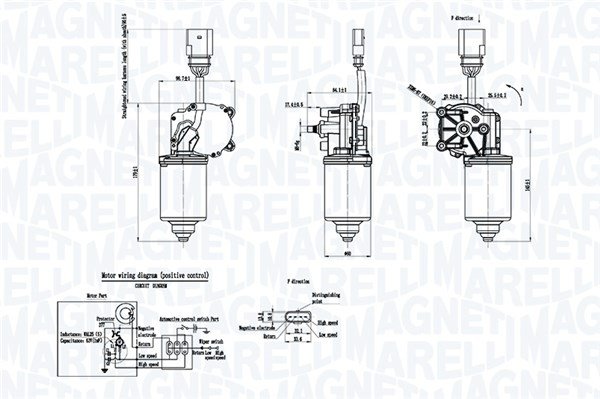 064053012010, Motor stěračů, Motor stěračů, MAGNETI MARELLI, 8E1955113, 8E1955119, 0390241509, 27226, 460004, 584520, 69622A2, CWM10100AS, 460004A, 460004B, 460004HQ