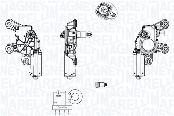 064013022010, Wischermotor, MAGNETI MARELLI, 8E9955711, 8R0955711C, 8E9955711A, 8E9955711B, 8E9955711C, 8E9955711D, 8E9955711E, 8E9955711G, 8R0955711A, 8R0955711B, 1198202100, 2190550, 27232, 404842, 460160, 69232A2, CWM15340, SWM15340, 579603, CWM15340AS, SWM153400
