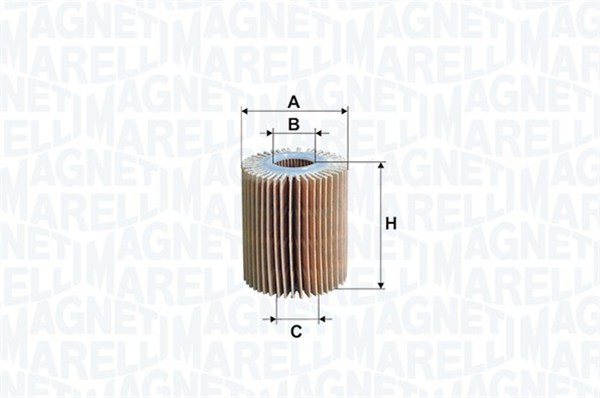 Olejový filtr - 153071762567 MAGNETI MARELLI - 04152-0V010, A132E6399S, 04152-31090