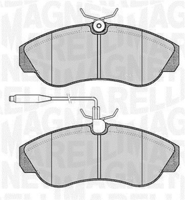 363916060184, Brake Pad Set, disc brake, MAGNETI MARELLI, 0000009945810, 425118, 0000071770973, 425119, 0000077362209, 425452, 71752993, 71770973, 77362209, 9945810, 048702, 0986424031, 120615, 13.0460-2977.2, 141054, 1580, 20302391, 2179901, 21799.195.1, 22-0155-0, 248702, 2915, 3432, 3994, 496, 511029, 51629681, 571840J, 5SP494, 609