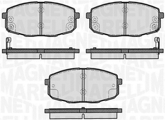 363916060281, Brake Pad Set, disc brake, MAGNETI MARELLI, 0K2FA-33-28Z, 581010QA00, 58101-1HA00, 0K2JA-33-28Z, 58101-1HA10, 0K2JA-33-28ZA, 58101-1HA20, 3328ZK2JA, 58101-1MA00, 581011HA00, 58101-1MA20, 58101J9A05, K2JA-33-28ZA, 05P1375, 0986424811, 1038.02, 1050195, 12-1147, 13.0460-5742.2, 1.487.0, 181540, 201002, 21038.02, 22-0513-0, 223506, 239660070110, 2396616,405, 23966.165.1, 2529.0, 33107523
