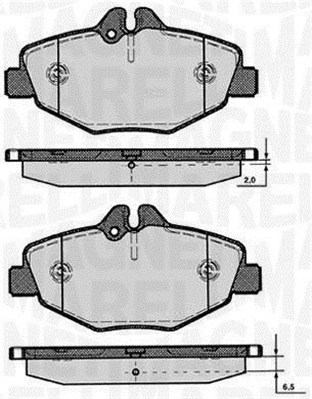 363916060318, Brake Pad Set, disc brake, MAGNETI MARELLI, 0034206520, 0034209920, 0044209920, 0044207920, 0044208720, 34206520, 34209920, 44207920, 44208720, 44209920, A0034206520, A0034209920, A0044207920, A0044208720, 0986424787, 099002, 1170087, 121020, 13.0460-3999.2, 1623053180, 22-0562-0, 2374303, 23743.200.1, 299002, 510837, 51911081, 5780, 598638, 5SP1124, 822-562-0