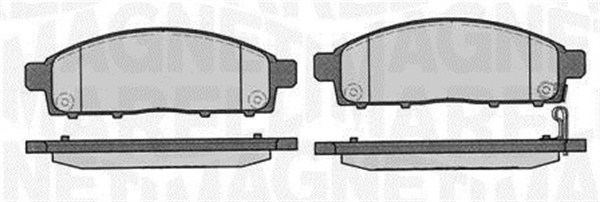363916060337, Brake Pad Set, disc brake, MAGNETI MARELLI, 4605A198, 6000609714, 4605A284, 6000609715, 4605A930, 6000611054, 4605B233, MZ690356, MZ690572, MZ690587, TS200052, 05P1319, 0986460069, 1050220, 12-1296, 1242.00, 13.0460-5631.2, 181784, 1.975.0, 21242.00, 21483, 22-0791-0, 223033, 245290070110, 2452901, 24529.160.1, 2807.0, 301893, 37624, 50-05-504