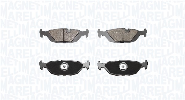 Brake Pad Set, disc brake - 363916060387 MAGNETI MARELLI - 0003342534-9, 04196317, 05055967